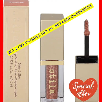 Glitter And Glow Liquid Eyeshadow - Bronzed Bell By Stila For Women 0.153 Oz