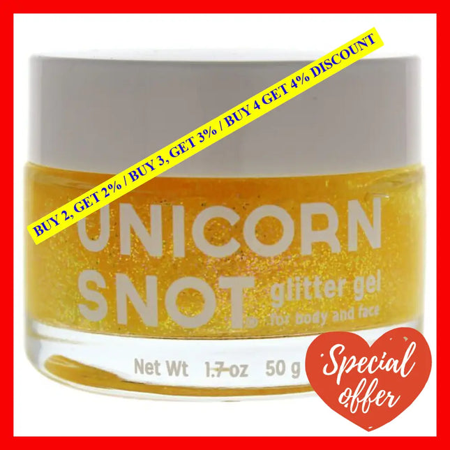 Glitter Gel For Body And Face - Gold By Unicorn Snot Women 1.7 Oz