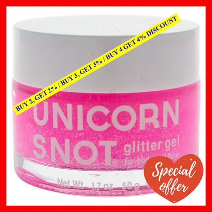 Glitter Gel For Body And Face - Pink By Unicorn Snot Women 1.7 Oz