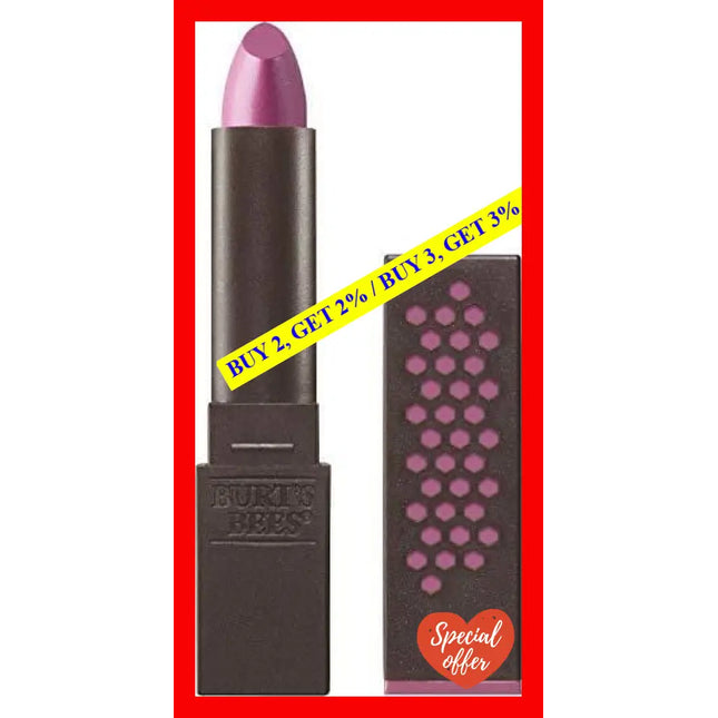 Glossy Lipstick - 517 Pink Pool By Burts Bees For Women 0.12 Oz