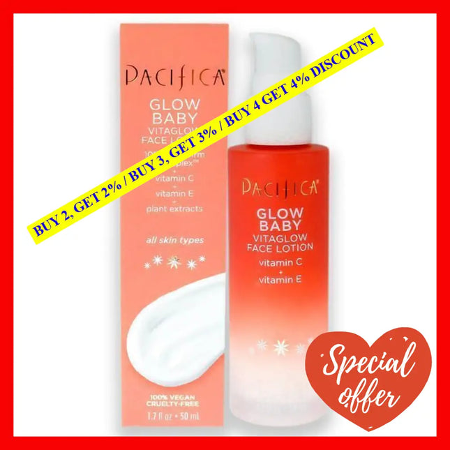 Glow Baby Vitaglow Face Lotion By Pacifica For Unisex - 1.7 Oz