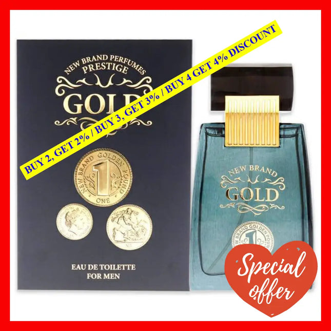 Gold By New Brand For Men - 3.3 Oz Edt Spray