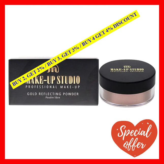Gold Reflecting Powder Highlighter - Golden Pink By Make-Up Studio For Women 0.52 Oz