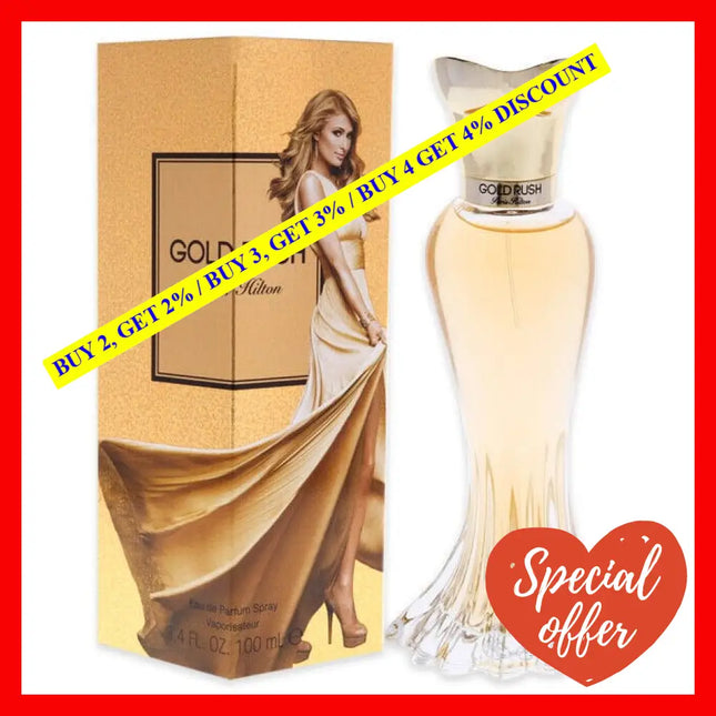 Gold Rush By Paris Hilton For Women - 3.4 Oz Edp Spray