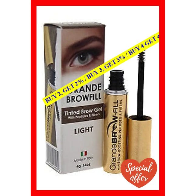 Grande Browfill Tinted Brow Gel - Light By Cosmetics For Women 0.14 Oz Eyebrow