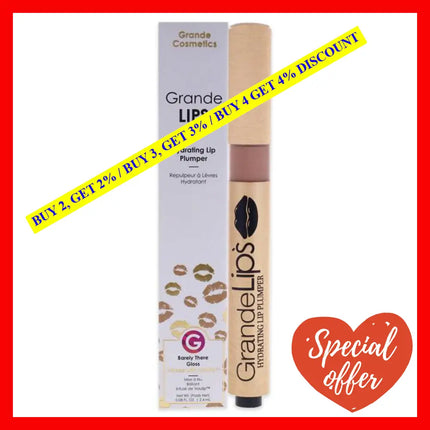 Grande Lips Hydrating Lip Plumper - Barely There By Cosmetics For Women 0.08 Oz Gloss