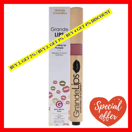 Grandelips Hydrating Lip Plumper - Spicy Mauve By Grande Cosmetics For Women 0.08 Oz Gloss