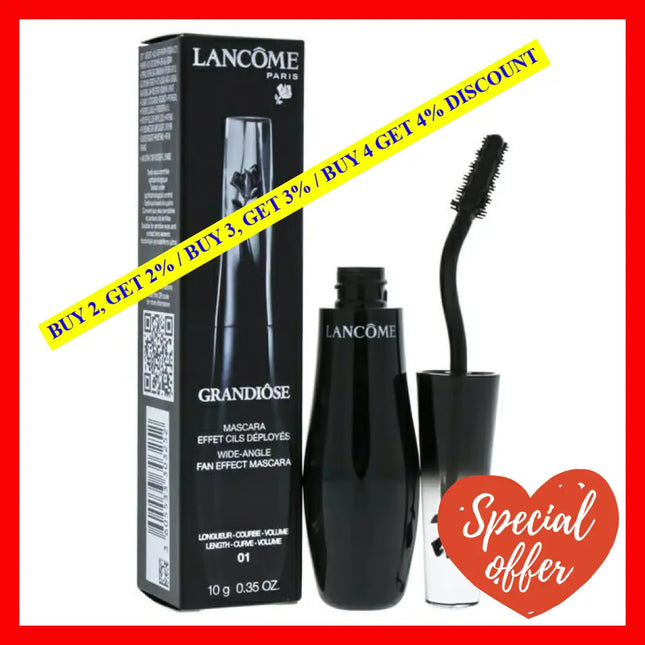 Grandiose Wide-Angle Fan Effect Mascara - 01 Noir Mirifique By Lancome For Women 0.35 Oz