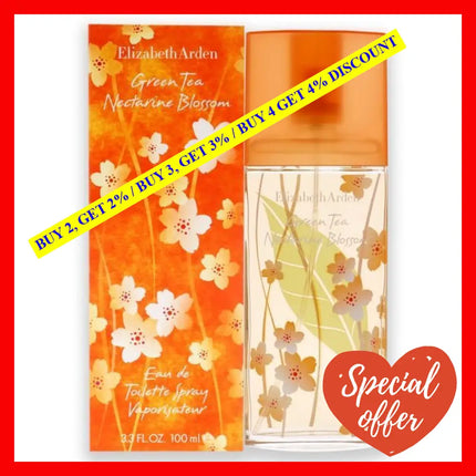 Green Tea Nectarine Blossom By Elizabeth Arden For Women - 3.3 Oz Edt Spray