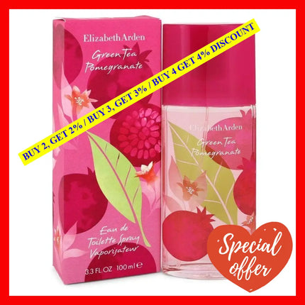 Green Tea Pomegranate By Elizabeth Arden For Women - 3.4 Oz Edt Spray