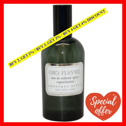 Grey Flannel By Geoffrey Beene For Men - 4 Oz Edt Spray (Tester)
