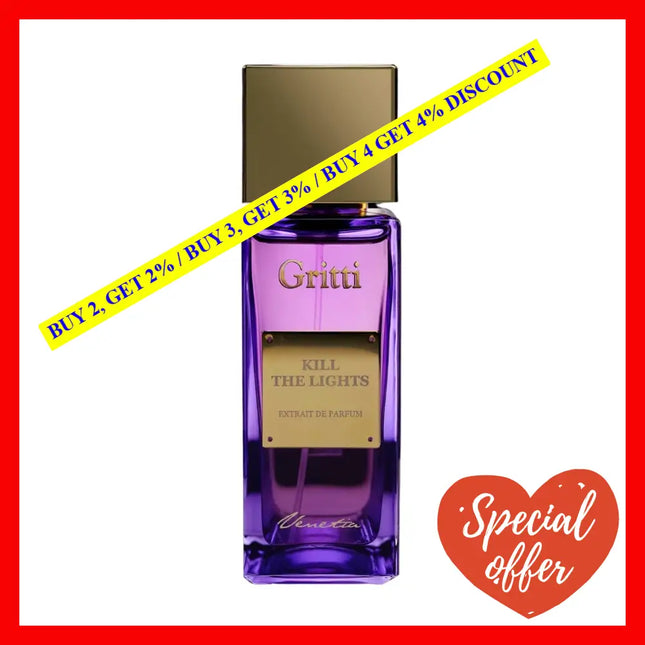 Gritti Kill The Lights And Extrait De Parfum Unisex 3.4 Oz / 100 Ml