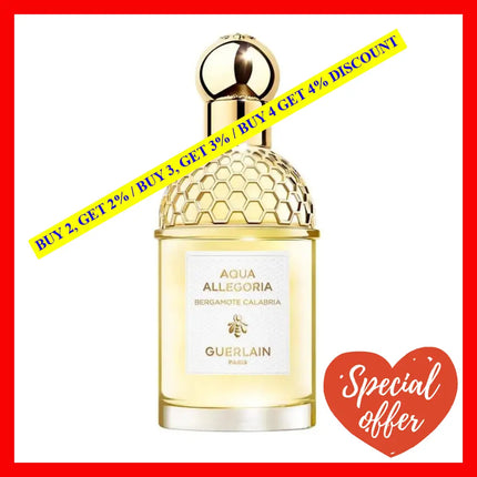 Guerlain Aqua Allegoria Bergamote Calabria Eau De Toilette Unisex 2.5 Oz / 75 Ml