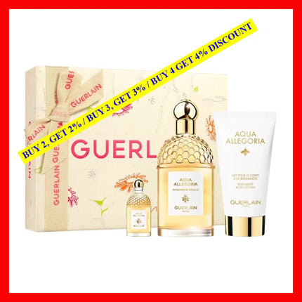 Guerlain Aqua Allegoria Mandarine Basilic 3 Pieces Gift Set For Women