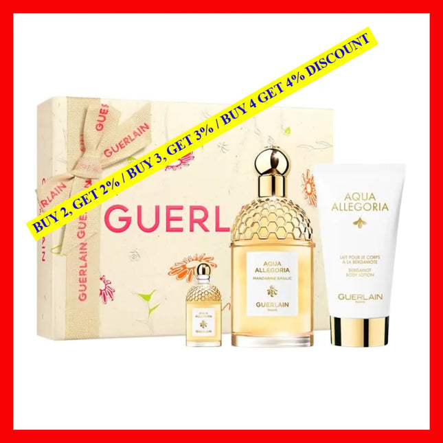 Guerlain Aqua Allegoria Mandarine Basilic 3 Pieces Gift Set For Women