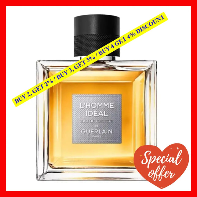 Guerlain L’homme Ideal Eau De Toilette For Men 3.3 Oz / 100 Ml