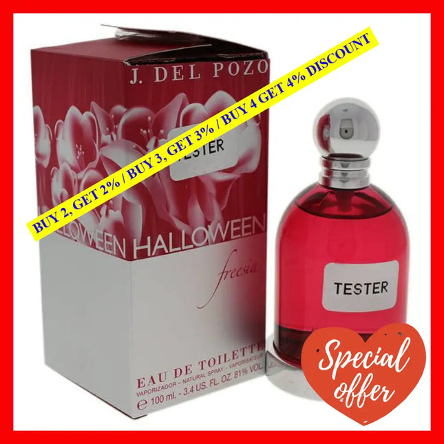 Halloween Freesia By J. Del Pozo For Women - 3.4 Oz Edt Spray (Tester)