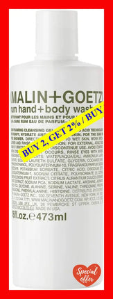 Hand + Body Wash By Malin+Goetz For Women 16 Oz Rum