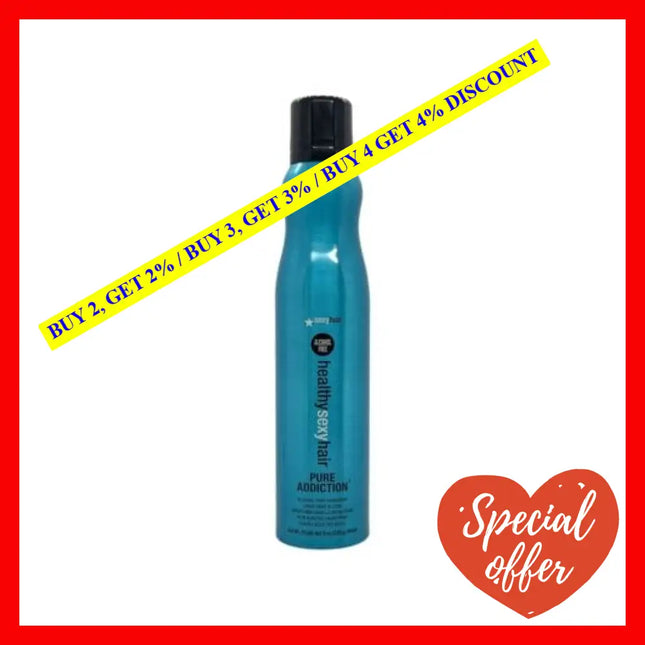 Healthy Sexy Hair Pure Addiciton Alcohol Free Hairspray By For Unisex - 9 Oz Spray