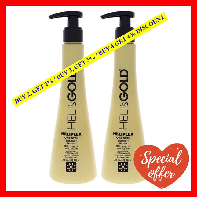 Heliplex One Step Hair Serum By Helis Gold For Unisex - 8.4 Oz Pack Of 2