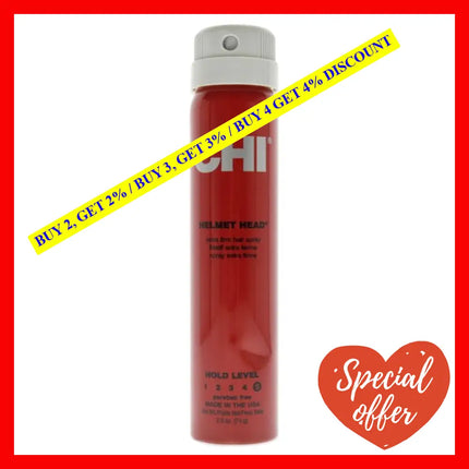 Helmet Head Extra Firm Hairspray By Chi For Unisex - 2.6 Oz Hair Spray