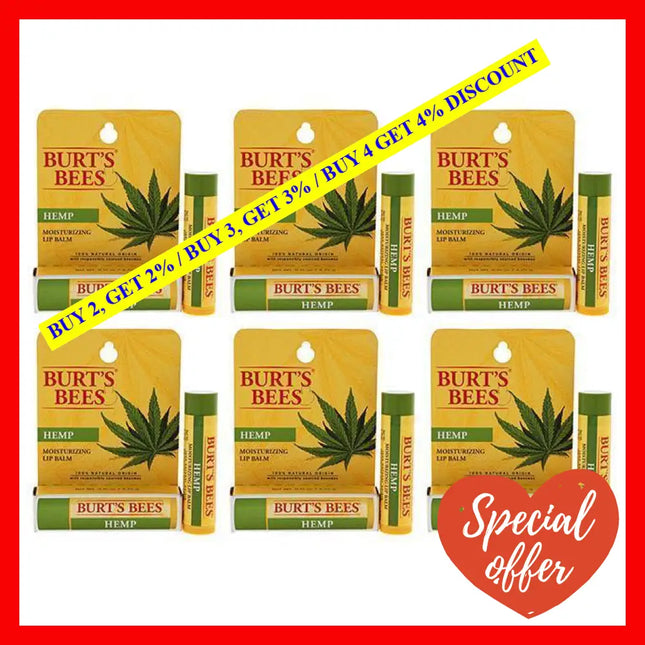 Hemp Moisturizing Lip Balm Blister By Burts Bees For Unisex - 0.15 Oz
