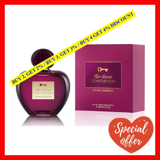 Her Secret Temptation By Antonio Banderas For Women - 2.7 Oz Edt Spray