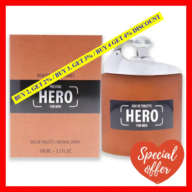 Hero By New Brand For Men - 3.3 Oz Edt Spray