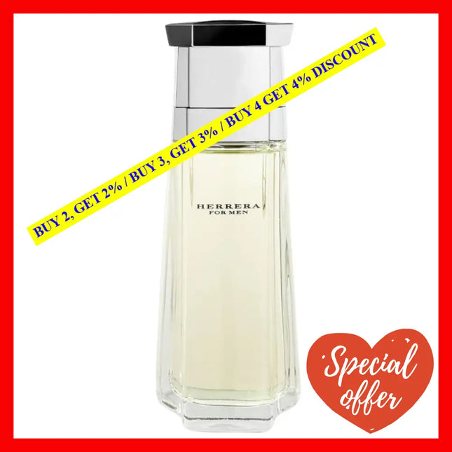Herrera For Men Carolina Eau De Toilette 3.4 Oz / 100 Ml