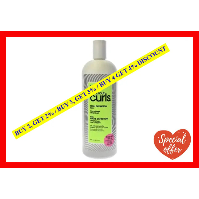 High Definition Gel By All About Curls For Unisex - 32 Oz