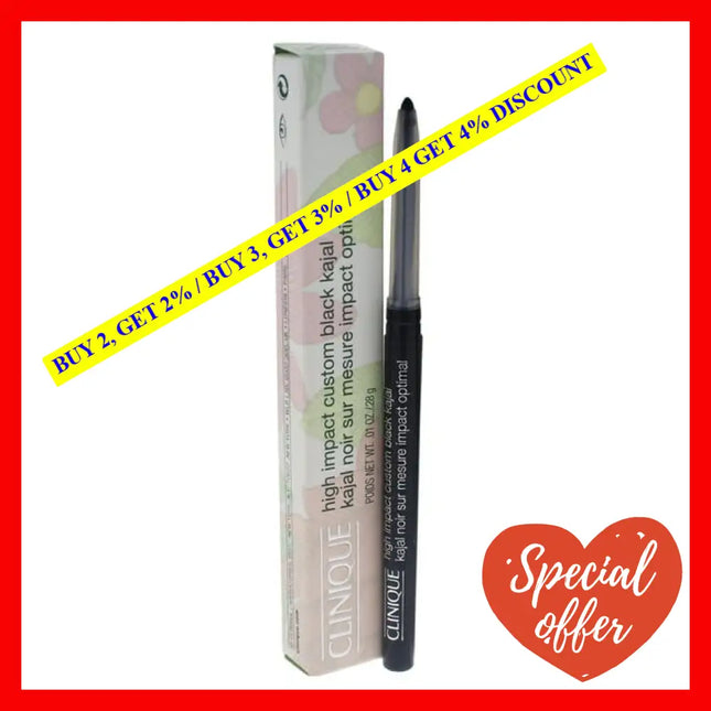 High Impact Custom Black Kajal - 01 Blackened By Clinique For Women 0.01 Oz Eyeliner