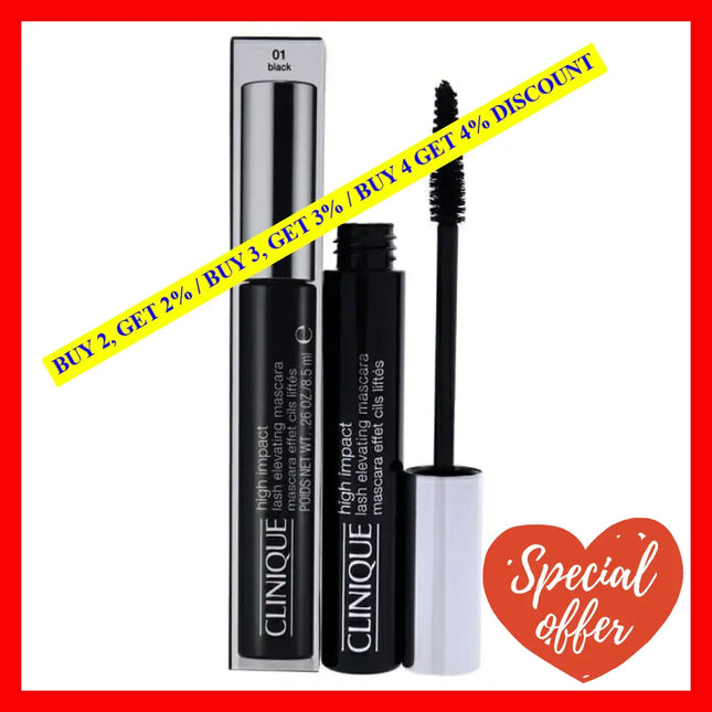 High Impact Lash Elevating Mascara - 01 Black By Clinique For Women 0.26 Oz