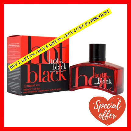 Hot Is Black By Nuparfums For Men - 3.4 Oz Edt Spray