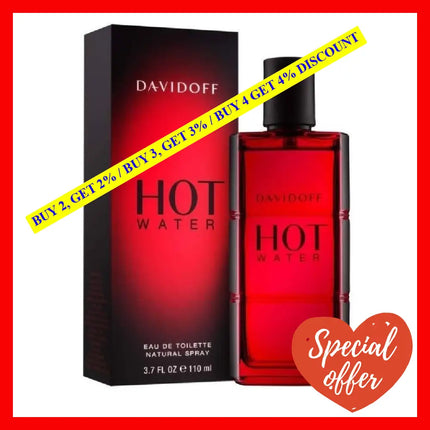 Hot Water By Davidoff For Men - 3.7 Oz Edt Spray