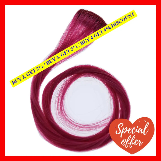 Human Hair Color Strip - Pink By Hairdo For Women 16 Inch