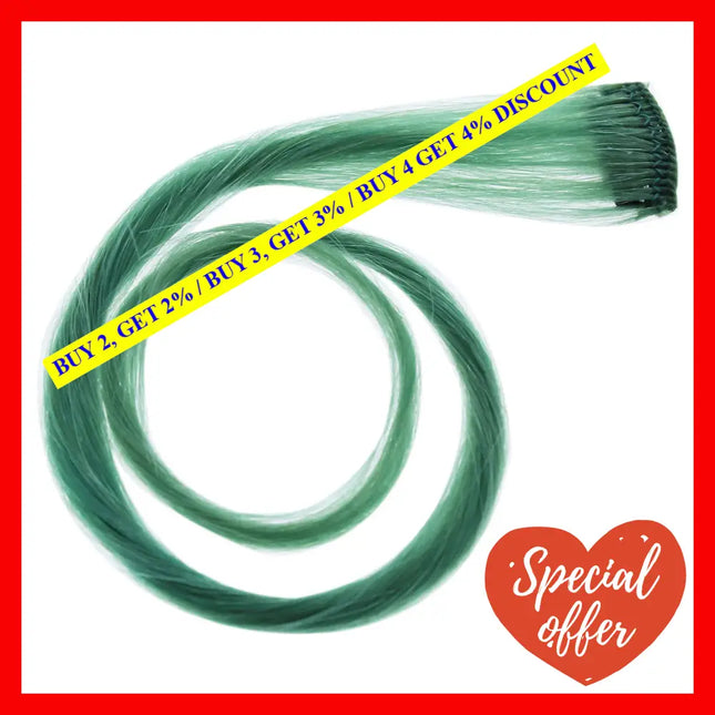 Human Hair Color Strip - Teal By Hairdo For Women 16 Inch