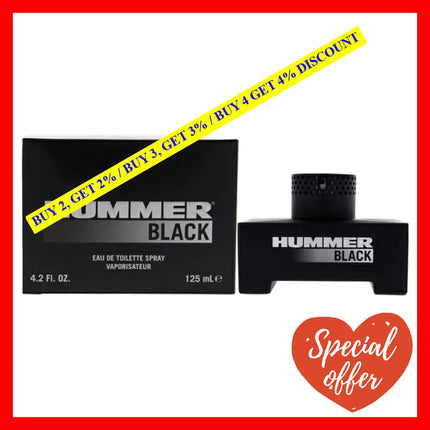 Hummer Black By For Men - 4.2 Oz Edt Spray