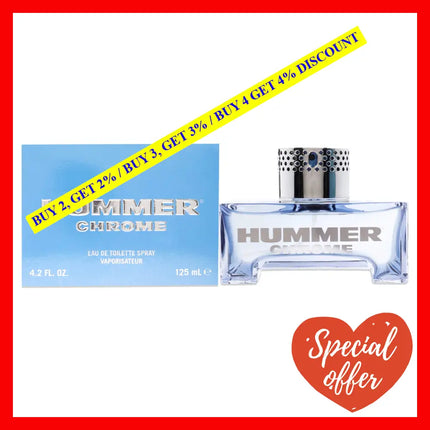 Hummer Chrome By For Men - 4.2 Oz Edt Spray