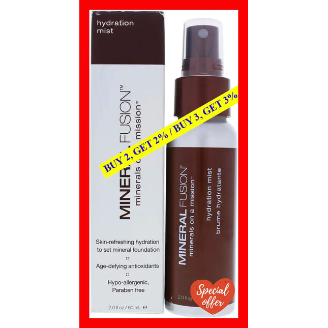 Hydration Mist By Mineral Fusion For Women - 2 Oz
