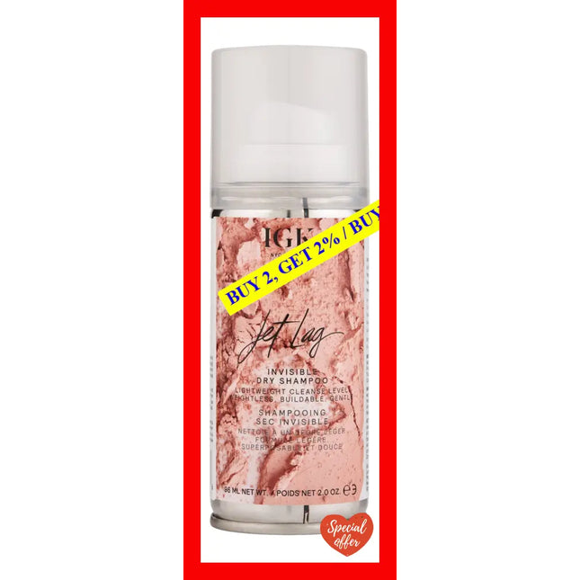 Igk Jet Lag Invisible Dry Shampoo 2 Oz Packaging May Vary