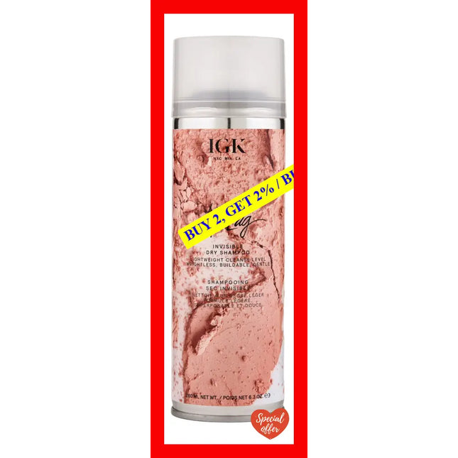 Igk Jet Lag Invisible Dry Shampoo 6.3 Oz