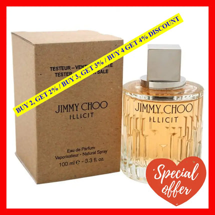 Illicit By Jimmy Choo For Women - 3.3 Oz Edp Spray (Tester)
