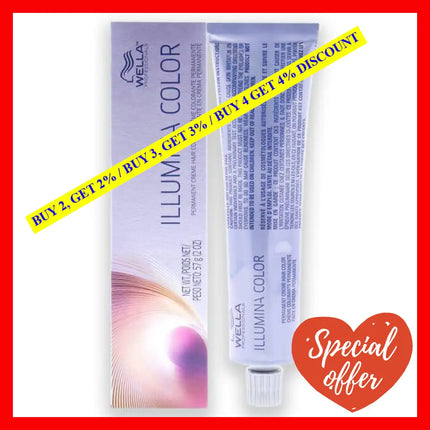 Illumina Color Permanent Creme Hair - 10 36 Lightest Blonde-Gold Violet By Wella For Unisex 2 Oz