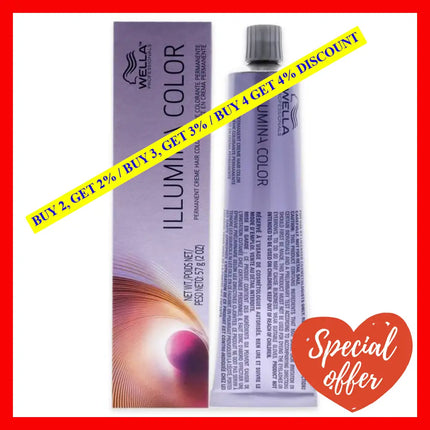 Illumina Color Permanent Creme Hair - 5 43 Light Brown-Red Gold By Wella For Unisex 2 Oz