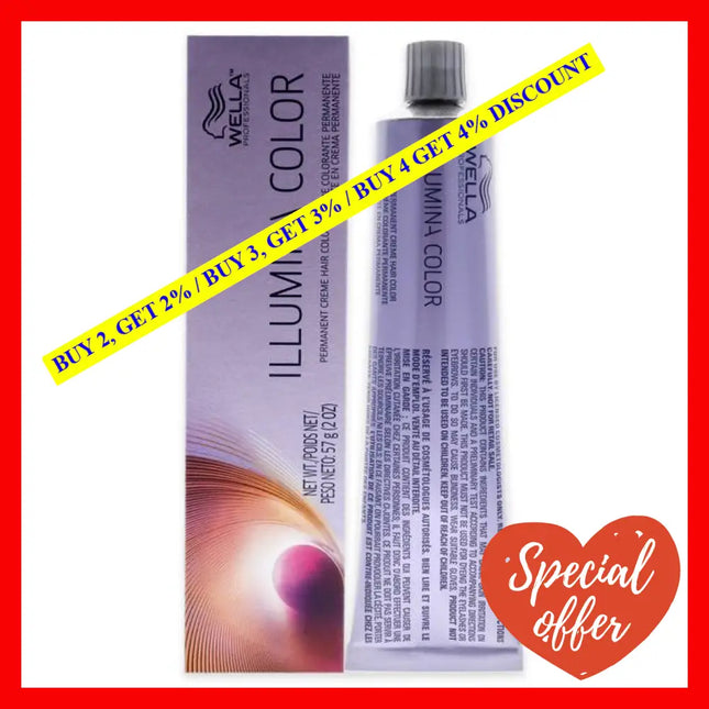 Illumina Color Permanent Creme Hair - 5 43 Light Brown-Red Gold By Wella For Unisex 2 Oz