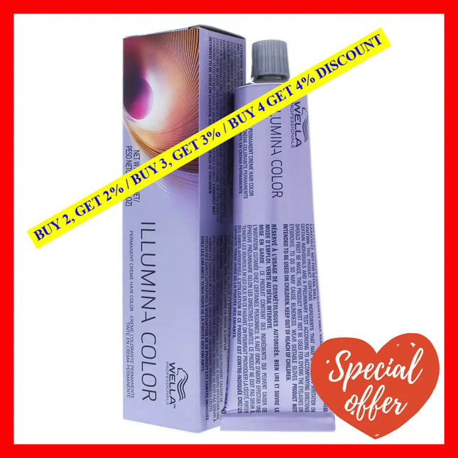 Illumina Color Permanent Creme Hair - 6 37 Dark Blonde-Gold Brown By Wella For Unisex 2 Oz