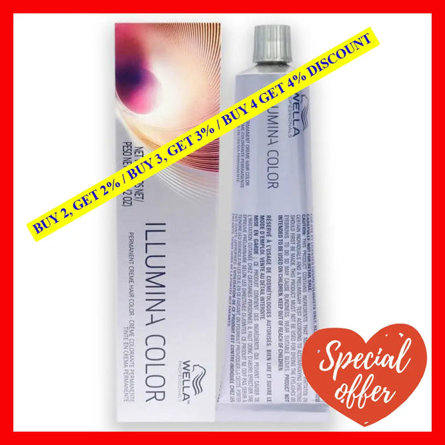 Illumina Color Permanent Creme Hair - 6 Dark Blonde-Neutral By Wella For Unisex 2 Oz
