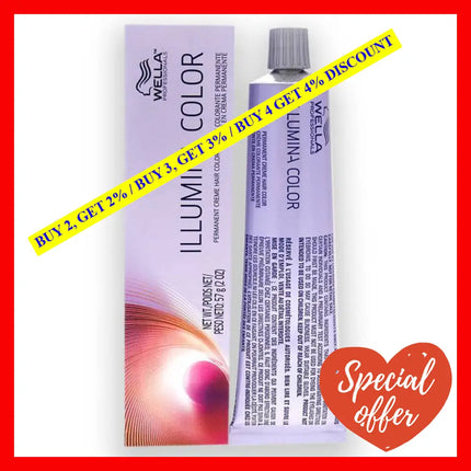 Illumina Color Permanent Creme Hair - 7 35 Medium Blonde-Gold Red Violet By Wella For Unisex 2 Oz