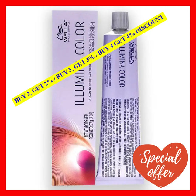 Illumina Color Permanent Creme Hair - 7 35 Medium Blonde-Gold Red Violet By Wella For Unisex 2 Oz