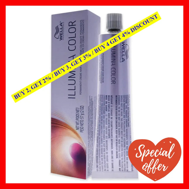 Illumina Color Permanent Creme Hair - 9 19 Very Light Blonde Ash Cendre By Wella For Unisex 2 Oz